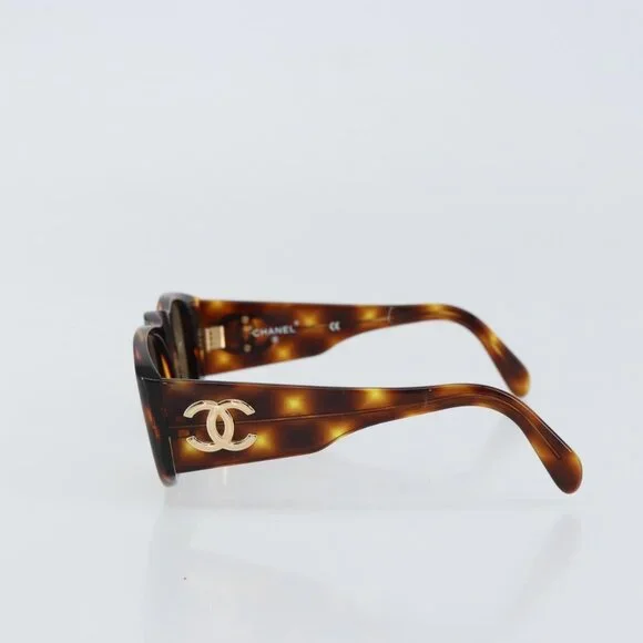 CHANEL Sunglasses plastic Brown CC Auth yk19645V - Picture 14 of 15